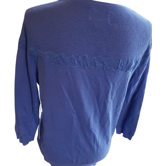 ELLE L blue, long sleeve, tee shirt - Picture 2 of 8
